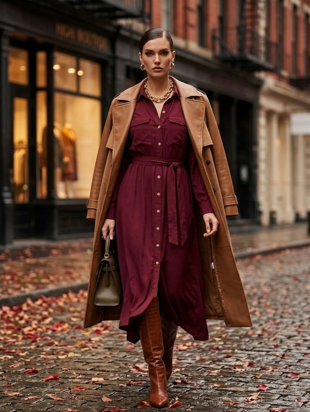 150. Davi&Dani 100% Rayon Belted Dress BNWOT